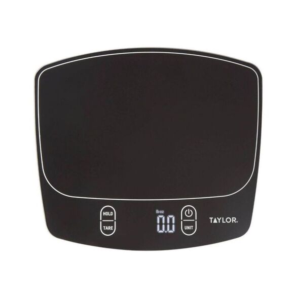 Open Box - Taylor - 9"x8.1" Digital Waterproof Food Scale - Bla Black - Picture 2 of 9